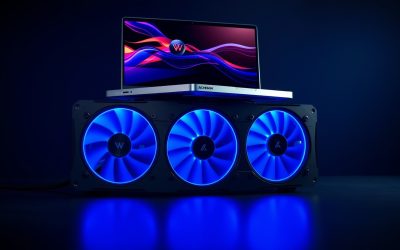 AICHESON 5-Fan Heavy Notebook Cooler Review (17.3 Blue LED)