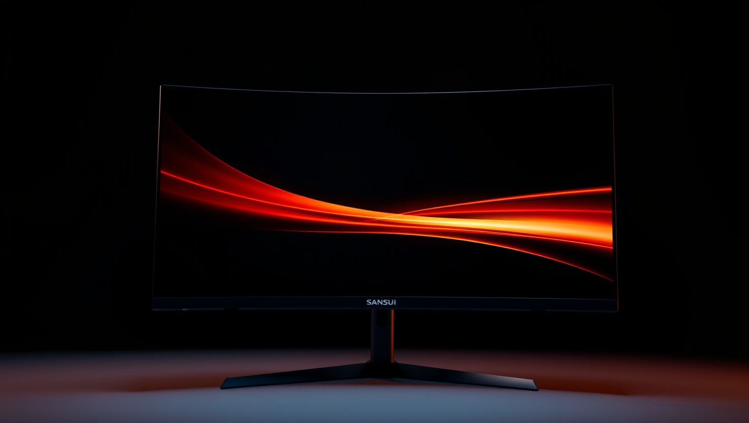 SANSUI 34-Inch Curved Gaming Monitor UWQHD 3440 x 1440P Up to 200Hz ...